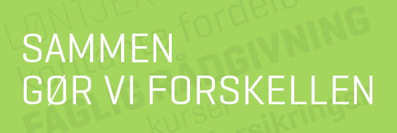 Topfrise med slogan - Sammen gør vi forskellen